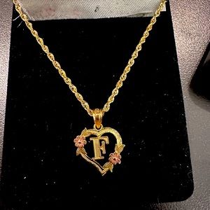 10kt Gold Chain And Charm